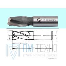 Фреза Шпоночная d22,0х22х88 ц/х Р6М5К5 DIN327 