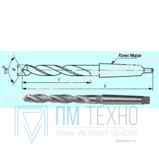 Сверло d  7,2  к/х Р6М5